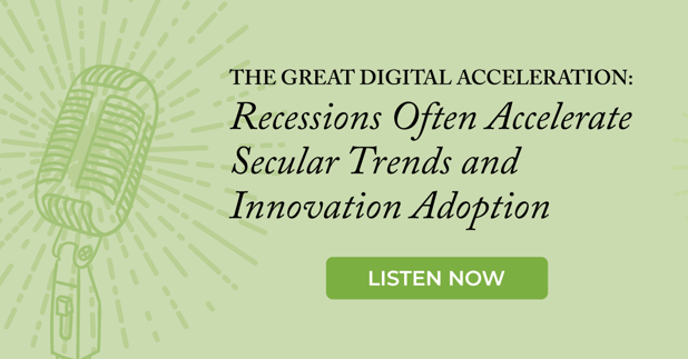 The Great Digital Acceleration: Recessions Often Accelerate Secular Trends and Innovation Adoption