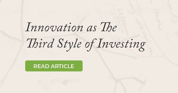Innovation as The Third Style of Investing