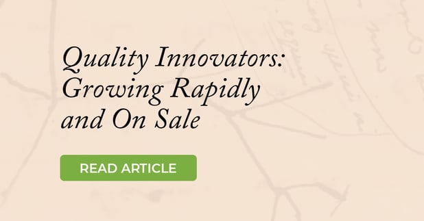 Quality Innovators: Growing Rapidly and On Sale