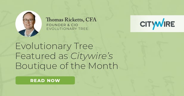 Evolutionary Tree Featured as Citywire’s Boutique of the Month